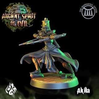 akila archer crippled god foundry Tabletop Characters & Creatures Fantasy Universe Store ancient egypt fantasy hero mummy rpg evil ranger wargame patreon spirit dnd pathfinder cgf 3d print model - Mito3D