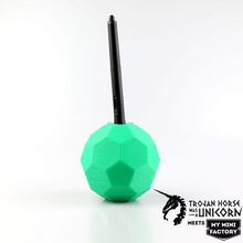 football pen holder wacom & garden penholder trojanhorsewasaunicorn 3d print model - Mito3D