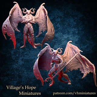 enfer gardien démon village espérer miniatures table personnages créatures fantaisie univers monstre miniature minis dnd ttprg trpg 3d print model - Mito3D