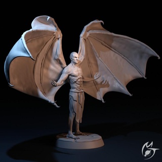ruined lord wyrthstolt - vampire making tlon Tabletop Characters & Creatures Fantasy Universe gothic monster undead wing angel castle encounter ruin 3d print model - Mito3D