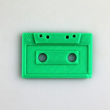 cassette llavero moda accesorios retro 3d print model - Mito3D