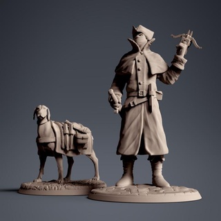 vampire hunter dog clynche art Tabletop Characters & Creatures Fantasy Universe Store tabletop dnd 3d print model - Mito3D