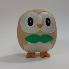 rowlet - pokemon sun & moon grass starter fan art figure figurine miniature type 3d print model - Mito3D