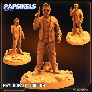 psicopata médico papsikels miniaturas tampo mesa personagens criaturas Sci Fi universo presa sobrevivente 3d print model - Mito3D
