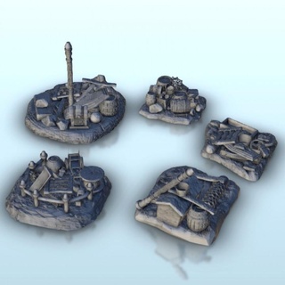 barikatlar Ayarlamak 8 Hobbit Ortaçağa ait manzara arazi savaş oyunu hartolia minyatürler masaüstü 3D yazdırılabilir fantezi 3d Yazdır Aksesuarlar mimari bina oyun oyunlar ev Oyna baskı Warhammer rakamlar rol zindan 3d print model - Mito3D