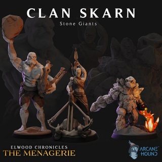 stone giant bundle - support free set 3 arcane hound Tabletop Characters & Creatures Fantasy Universe Store miniatures rock tabletop giants dnd stonegiant ttrpg balista 3d print model - Mito3D