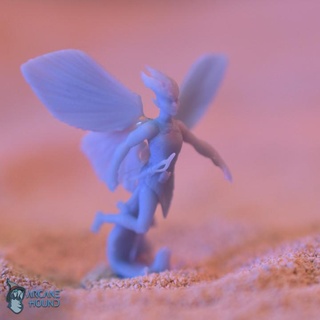 sprite - pre-supported arcane hound Tabletop Characters & Creatures Fantasy Universe fantasy miniatures miniature tabletop fairy fey trickster presupported feywilds feywild 3d print model - Mito3D