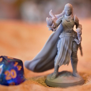 elf general female - pre-supported arcane hound Tabletop Characters & Creatures Fantasy Universe Store fantasy miniatures mother soldier sword woman tabletop cape admiral dnd drow 3d print model - Mito3D