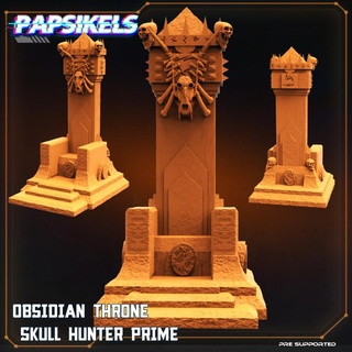 Obsidian Thron Schädel Jäger Prime papsikels Miniaturen Tischplatte 3D druckbar Terrain Sci Fi 3d print model - Mito3D