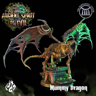 mummy dragon crippled god foundry  Tabletop Tabletop Characters & Creatures Fantasy Universe Tabletop Tabletop Characters & Creatures Store ancient dragon egypt fantasy god mummy rpg undead wargames evil spirit dnd pathfinder tabletopgames foundry crippled dracolich cgf  3d print model - Mito3D