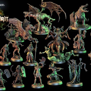 april 22 release ancient spirit evil bundle crippled god foundry Tabletop Characters & Creatures Fantasy Universe Store 3D Printable Terrain dragon egypt fantasy mummy rpg terrain tomb undead wargames sand sphynx pharaoh dnd scenery warriors pathfinder tabletopgames cgf 3d print model - Mito3D