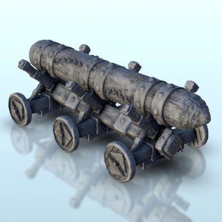 wooden ram six wheels 1 - hobbit medieval scenery terrain wargame hartolia miniatures Tabletop 3D Printable Terrain Fantasy 3d print printable accessories architecture building fantasy game games house play printing warhammer figures role dungeon 3d print model - Mito3D