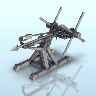 wooden ballista bolt 2 - hobbit medieval scenery terrain wargame hartolia miniatures Tabletop 3D Printable Terrain Fantasy 3d print printable accessories architecture building fantasy game games house play printing warhammer figures role dungeon 3d print model - Mito3D