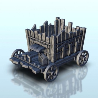 wooden cart wheels barrels 1 - hobbit medieval scenery terrain wargame hartolia miniatures Tabletop 3D Printable Terrain Fantasy 3d print printable accessories architecture building fantasy game games house play printing warhammer figures role dungeon 3d print model - Mito3D