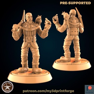 madenci sıçan my3dprintforge masaüstü karakterler yaratıklar fantezi Evren patron model minyatür reçine ölü Warcraft vay dnd Johnson madencilik madenler pre supported mayınlar 3d print model - Mito3D