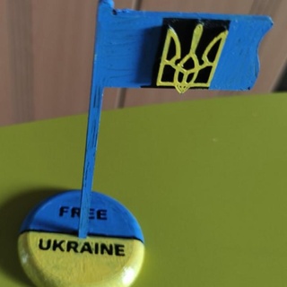 ukraine flag philippe legros Home & Garden Homeware Ornaments drapeau sumbol 3d print model - Mito3D