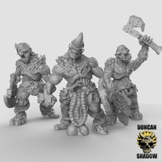 plague demons axes pre supported duncan shadow Tabletop Characters & Creatures Fantasy Universe Store demon 40k dungeons fantasy warhammer dnd pathfinder kingsofwar presupported 3d print model - Mito3D