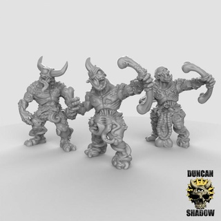 plague demon bows pre supported duncan shadow Tabletop Characters & Creatures Fantasy Universe Store 40k dungeons fantasy warhammer dnd pathfinder kingsofwar ttrpg presupported 3d print model - Mito3D
