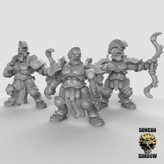 storm knights bows pre supported duncan shadow Tabletop Characters & Creatures Fantasy Universe Store greek presupported kngihts 3d print model - Mito3D
