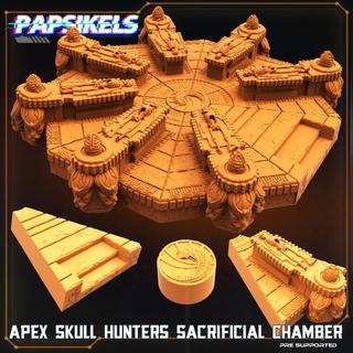 skull hunters sacrificial chamber papsikels miniatures Tabletop 3D Printable Terrain Sci-Fi terrain modular 3d print model - Mito3D