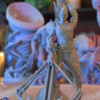 stone giant archer - support free arcane hound Tabletop Characters & Creatures Fantasy Universe fantasy fdm mini miniatures rock miniature supportfree tabletop crossbow dnd ttrpg balista 3d print model - Mito3D