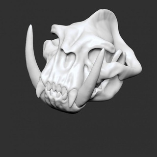 saberbeast skull wargaming sabertoothcollectibles Tabletop 3D Printable Terrain Fantasy board games warhammer tabletop sigmar aos 3d print model - Mito3D