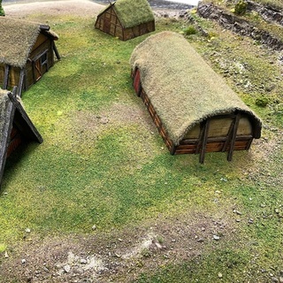 viking Vila casa 4 chave capas tampo mesa 3D imprimível terreno fantasia construção edifícios encenação rpg jogos guerra vikings 3d print model - Mito3D