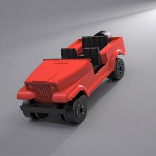 jeep cj7 dal parte RC macchine 3d macchina stampa giocattolo settore automobilistico 3dfindit 3d print model - Mito3D