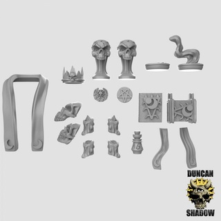 cultist kit bashing parts pre supported duncan shadow Tabletop Characters & Creatures Fantasy Universe Store dungeonsanddragons dnd bash 3d print model - Mito3D