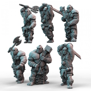 orc unit pre-supported print minis ork warriors uruk savage orruk ironjawz kruleboyz gutrippaz 3d print model - Mito3D