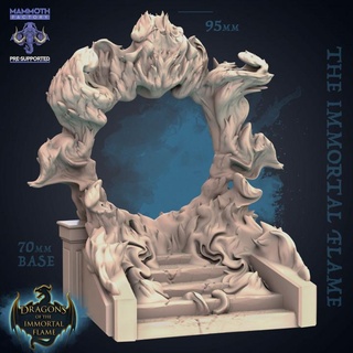 immortal flame mammoth factory Tabletop 3D Printable Terrain Fantasy terrain fire portal stairs rift scenery steps 3d print model - Mito3D