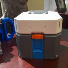 overwatch loot caixa jardim armazenamento videogame blizzard 3d print model - Mito3D