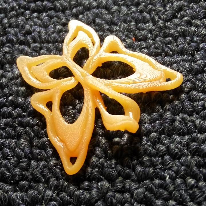 pingente borboleta jóias 3D print model - Mito3D
