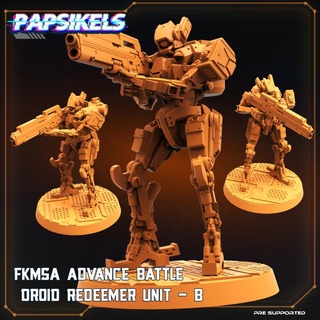 fkmsa advance battle droid redeemer unit - b papsikels miniatures Tabletop Characters & Creatures Sci-Fi Universe robots mechs droids 3d print model - Mito3D