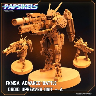 fkmsa advance battle droid upheaver unit - papsikels miniatures Tabletop Characters & Creatures Sci-Fi Universe long robot range 3d print model - Mito3D