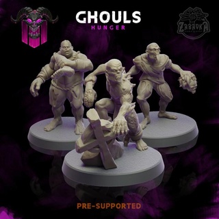 ghouls - army hunger zabavka workshop Tabletop Characters & Creatures Fantasy Universe Store rpg miniature boardgame d&d dnd 3d print model - Mito3D