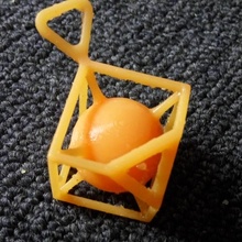 cube-ball jewellery design charms 3d print model - Mito3D