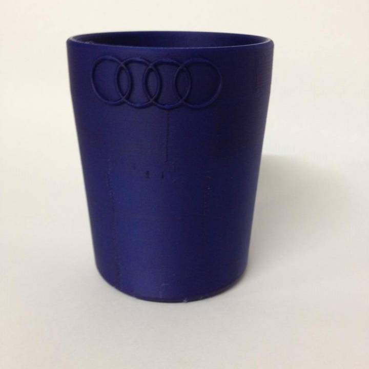 audi bits morceaux tasse jardin 3D print model - Mito3D