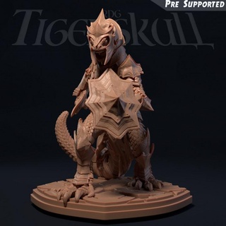 serpent templier perçant Alex kolakowski table personnages créatures fantaisie univers Chevalier lézard reptile guerrier dnd reptilien folklore 3d print model - Mito3D