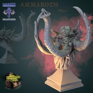 ammarot Imparable busto gratis unirse tribu 10 mamut fábrica mesa caracteres criaturas Sci Fi universo ventilador Arte bustos elemental colmillos 3d print model - Mito3D