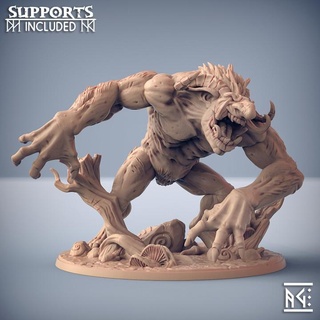 giant svart troll - svartwood trolls epic beast artisan guild dragons dungeons fantasy mini rpg miniature tabletop supports encounter dnd ttrpg presupported supported 3d print model - Mito3D