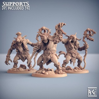 svartwood troll hags - 3 modular units artisan guild Store dragons dungeons fantasy mini rpg miniature witch tabletop supports wargame dnd trolls shaman ttrpg presupported supported 3d print model - Mito3D