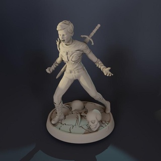 tırmık dokuzuncu Tony murchison masaüstü karakterler yaratıklar fantezi Evren iskelet ölümsüz fanart Harrow büyü yapan büyücü gideon 3d print model - Mito3D