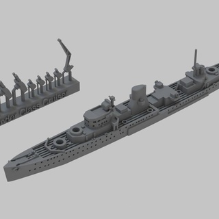 Léandre classe croiseur Royal marine Lee mccoll table personnages créatures Sci univers Véhicules Machines bateau navire ww2 guerre 3d print model - Mito3D