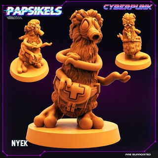 nyek papsikels miniatures Tabletop Characters & Creatures Sci-Fi Universe creature female friend healer ally 3d print model - Mito3D