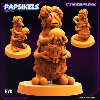 eyk papsikels miniatures Tabletop Characters & Creatures Sci-Fi Universe creature egg friend heal healer ally 3d print model - Mito3D