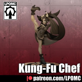 kung fu chefe cozinha chih yu tampo mesa personagens criaturas fantasia universo jogos culpado engrenagem 3d print model - Mito3D