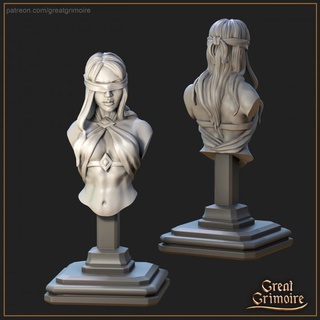 sacrifice girl's bust great grimoire  Tabletop Tabletop Characters & Creatures Fantasy Universe Fan Art Busts bust murder bandage sacrifice  3d print model - Mito3D
