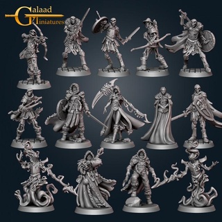 northern release - full april galaad miniatures Tabletop Characters & Creatures Fantasy Universe armor arrow bones dragon ghost mini queen roleplay rpg skeleton skull undead warrior wizard magic miniature animated bow tabletop wargame dungeon reaper north spirit nordic frost proxy 3d print model - Mito3D