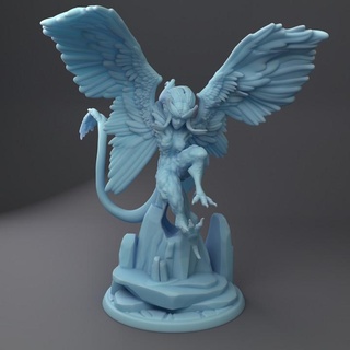 pteryx harpy twin goddess miniatures Store female monster 3d print model - Mito3D